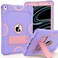 ZoneFoker Heavy Duty Shockproof Rugged Protective Case for iPad 97 Inch PurpleRose Gold