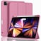 ZryXal New iPad Pro 11 Inch Case 20224th Gen20213rd Gen20202nd Gen with Pencil HolderSmart iPad Case Support Touch ID and Auto WakeSleep with Auto 2nd Gen Pencil ChargingPale Violet Red