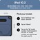ZUGU CASE for 102 Inch iPad 7th 8th 9th Generation Case 202120202019 Protective Thin Sleek Design Magnetic Stand SleepWake Cover Magnetic Cover Slate Blue