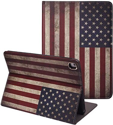 Som Lam for iPad 97 inch 20182017 Case iPad Air Case iPad Air 2 Case Pro 97 Case PU Leather Magnetic Stand Smart Cover with Auto Sleep Wake Case for iPad 6th5th GeniPad Pro 97 Vintage American Flag