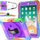 BMOUO Case for iPad 6th5th Generation Case 97 inch 20182017 360Rotating Stand HandShoulder Strap Shockproof iPad 97 Case for iPad Air 2 Purple