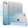 TIMISM for iPad Mini 7 A17 Pro Case iPad Mini 7th6th Generation Case 20242021 with Pencil Holder Glitter Sparkly Leather Cover Clear TPU Back Trifold Stand Folio Smart Case Gradient Ice Blue