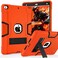 cantis Cantis Case for ipad 9th Generation 8th Generation 7th Generation Slim Heavy Duty Shockproof Rugged Protective Case with Builtin Stand for iPad 102 inch 202120202019 OrangeBlack
