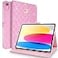 Changjia for iPad A16 11th Generation 11 Inch 2025iPad 10th Generation 109 2022 Case Girly Crown Rhinestone Cute Elegant PU Leather Auto SleepWake Stand Shockproof Case for iPad 11th10thPink