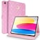 Changjia for iPad A16 11th Generation 11 Inch 2025iPad 10th Generation 109 2022 Case Girly Crown Rhinestone Cute Elegant PU Leather Auto SleepWake Stand Shockproof Case for iPad 11th10thPink