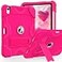 cantis Cantis Case for iPad 11inch A16 2025 iPad 10th Generation 2022 109 inch Shockproof Cover 10th Generation with Pencil Holder Kickstand Hot Pink