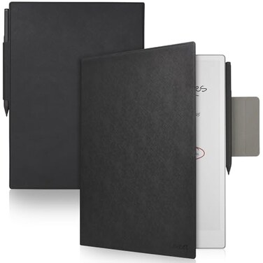Caweet Case for Remarkable Paper Pro 118 Inch 2024 Released Premium PU Leather Lightweight Book Folio Cover with Bulitin Magnet Pen Holder Black