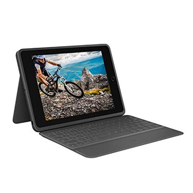 Logitech Rugged Folio iPad 7th 8th 9th Generation Protective Keyboard Case with Smart Connector and Durable SpillProof Keyboard Black 74 x 09 x 102