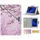 Techcircle Universal 95105 Inch Tablet Case Slim Lightweight PU Leather Flip Stand Wallet Protective Cover Case for iPad 97 102 Galaxy Tab A 101 Fire HD 10 Lenovo Tab 10 Cherry Blossom