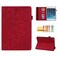Techcircle Folio Case for 102inch iPad 7th8th9th Gen 201920202021 AntiSlip Stand Mandala Embossed Leather Soft TPU Back Protective Cover with Elastic Strap Card SlotsPencil Holder Red