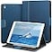 KingBlanc Case for iPad Air 3rd Generation 105 2019 iPad Pro 105 inch 2017 Case with Apple Pencil Holder Vegan Leather Smart Cover Auto SleepWake MultiAngle Folding Blue