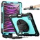 timecity Timecity for iPad Pro 129 Case 6th5th4th3rd Gen 360 Rotating Stand Pencil Holder Wireless Charging Shockproof with Screen Protector Shoulder Strap for Designers ProfessionalsLight Blue