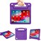 A ADENK Kids Case for 109 iPad Air 5th4th Gen iPad Pro 11 202220202018 Lightweight Shockproof Convertible Protection Case with Builtin Handle Stand Purple