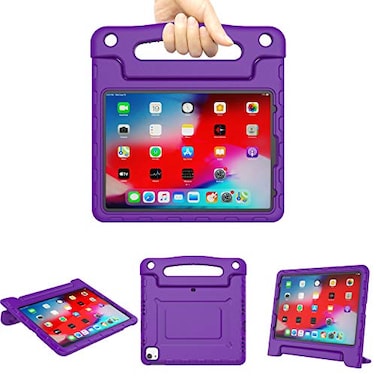 A ADENK Kids Case for 109 iPad Air 5th4th Gen iPad Pro 11 202220202018 Lightweight Shockproof Convertible Protection Case with Builtin Handle Stand Purple
