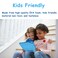 A ADENK Kids Case for iPad 102 9th8th7th Generation 202120202019 with Builtin Screen Protector Shockproof Lightweight Handle Stand Kids Case for iPad 102 2021 Latest Tablet Cover Blue
