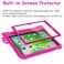A ADENK Kids Case for iPad 102 9th8th7th Generation 202120202019 with Builtin Screen Protector Shockproof Lightweight Handle Stand Kids Case for iPad 102 2021 Latest Tablet Cover Rose