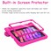 A ADENK Kids Case for iPad mini 7th6th Generation 83inch 20242021 Release with Builtin Screen Protector Shockproof Lightweight Handle Stand Case for iPad mini 83 Latest Cover Rose