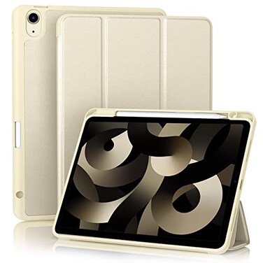 Akkerds Compatible with iPad Air 11 Inch Case 7th6th Generation M3M2 20252024 for iPad Air 5th4th Generation Case 109 Inch 20222020 with Pencil HolderAuto SleepWake Starlight