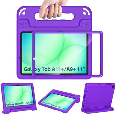 AVAWO Shockproof Kids Case for Samsung Galaxy Tab A11 PlusA9 Plus 11 inch with Builtin Screen ProtectorPurple