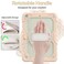 BLOSOMEET Girls Cute Case for iPad 9th Generation 2021 102 Inch with Tempered Glass Screen Protector Pen HolderKidsProof iPad 8th7th Gen 2020 2019 Cover wKickstand Handle Shoulder StrapRoseGold