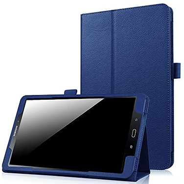 EKVINOR Case for Galaxy Tab A 80 2017 Model T380T385 PU Leather Folio Case Stand Cover for Samsung Galaxy Tab A 80 Inch 2017 Release SMT380SMT385 Dark Blue