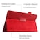 EKVINOR Case for Galaxy Tab A 80 2017 Model T380T385 PU Leather Folio Case Stand Cover for Samsung Galaxy Tab A 80 Inch 2017 Release SMT380SMT385 Red