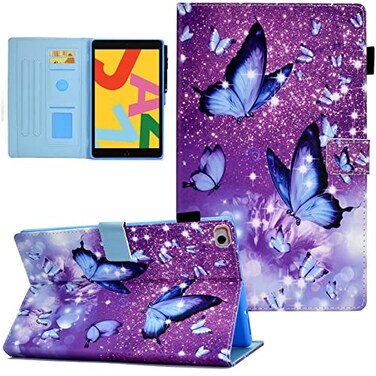 FUNUT Case for iPad 9th8th7th Generation 102 inch 202120202019 Model Funut Premium Leather Protective Smart Case Auto SleepWake MultiAngle Stand Cover for iPad 9th8th7th Gen Butterfly