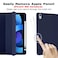 Horyaal Case for iPad Air 11 Inch M4 2026 8th GenM3 2025M2 2024 iPad Air 5th4th Gen 109 Inch 20222020 Slim Stand Cover with Pencil Holder Supports Apple Pencil Charging Auto WakeSleep Navy Blue