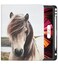 TPACC Case for iPad Air 11inch M3 2025 M2 2024 iPad Air 5th4th Generation 109 Builtin Pencil Holder PU Leather Folio Protective Stand TPU Cover Auto WakeSleep Dirty White Horse