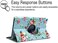 Newraturner Case for Samsung Galaxy Tab A 101 2019 360 Degree Rotating Stand Smart Case for Samsung Tab A 101 Inch Tablet SMT510T515TT517 2019 Release Green florets