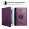 R.SHENGTE Case for Samsung Galaxy Tab A 80 inch 2015 SMT350 T351 T355 SMP350 P355 360 Degree Rotating Stand Case Smart Protective Coverwith Stylus PenScreen Film Purple