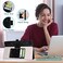 DMLuna Case for Metro by TMobile Alcatel Joy Tab 2 8 Inch Tablet 2020 Release PU Leather Shockproof Folio Cover Protector Accessory with Handle Hand Strap Stand Card Slot Glitter Black