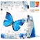 Dteck Case for iPad 9th8th7th Gen 102 Inch Tablet 202120202019 Slim Folio Stand Smart Soft Protective Cover with Pencil Holder Auto WakeSleep and Wallet Pocket Flower Butterfly
