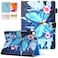 Dteck Case for iPad 9th8th7th Generation 102 inch 202120202019 Slim Folio Stand Premium Leather Shockproof Cover with Smart Auto WakeSleep Pencil Holder Blue Butterfly