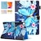 Dteck Case for iPad 9th8th7th Generation 102 inch 202120202019 Slim Folio Stand Premium Leather Shockproof Cover with Smart Auto WakeSleep Pencil Holder Blue Butterfly