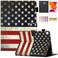 Dteck Case for iPad 9th8th7th Generation 102 inch 202120202019 Slim Folio Stand Premium PU Leather Smart Auto WakeSleep Protective Cover with Pencil Holder US Flag
