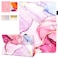 Dteck Case for iPad Air 105 iPad Pro 105 Inch Fold Stand Flip Case Protective Leather Magnetic Cover with Auto Sleep WakeCard Holder Pink Purple Marble