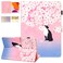 Dteck Case for iPad Air 3rd Generation iPad Pro Tablet 2017 105 InchiPad 7th Generation Tablet 102 Inch 2019 Smart Stand Leather Wallet Flip Cute Cover with Stylus Pen Pink Cherry Cat