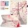 Dteck Case for iPad mini 54321 Protective Leather Folio Case with Auto Wake SleepAdjustable Viewing Stand Angle Magnetic Shockproof Cute Slim Cover for iPad mini 79 Pink Eiffel Tower