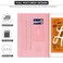 Dteck Case for iPad mini 54321 Protective Leather Folio Case with Auto Wake SleepAdjustable Viewing Stand Angle Magnetic Shockproof Cute Slim Cover for iPad mini 79 Pink Eiffel Tower