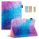 Dteck for Apple iPad Air 3rd Generation 105 2019 iPad Pro 105 2017 Release Smart Folio Case with Auto Sleep Wake Stand Card Slots PU Leather Shell Protective Cute Cover Rainbow Sand
