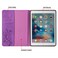 Dteck for iPad 97inch 5th6th Generation Air 21 97 Slim Folio Case with Card SlotsPocket Stand Function Magnetic Button Closure Cute Embossed Butterfly PU Leather Protective Cover Purple