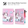 Dteck for iPad Air 105 inch 3rd Generation iPad Pro 105 2017 Release Case Smart Folio Case with Auto Sleep Wake Card Slots Stylus Pen Loop Holder Stand PU Leather Cute Cover Smile Unicorn