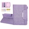 Dteck Glitter Universal Tablet Case for iPadFire HD 10Samsung GalaxyTab K10 M10Android 11 12 13 14 15 Tablet 96 97 10 101 102 103 104 105 Inch Folio Stand Case with Card Slots Purple