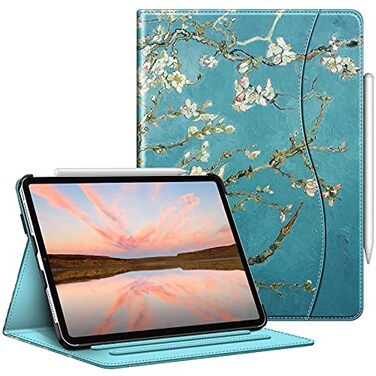 FINTIE Fintie Case for iPad Pro 11inch 4th 3rd Generation 20222021 Multiple Angles Viewing Folio Stand Cover with Pencil Holder Pocket Also Fit iPad Pro 11 2nd1st Gen Blossom