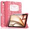 FINTIE Fintie SlimShell Case for iPad Air 11inch M4M3M2 202620252024 iPad Air 5th 4th Generation 20222020 109 Inch Flexible Soft TPU Back Cover with Pencil Holder Composition Book Pink