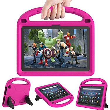 DICEKOO Fire HD 10 HD 10 Plus Tablet Case for Kids13th11th Generation 20232021 Release Lightweight Shockproof KidProof Cover with Handle Stand for Kindle Fire HD 10 Kids Tablet Pink