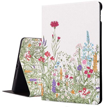 CutebriCase for iPad 9th Generation Case Case for iPad 8th Generation case for iPad 7th Generation for ipad case 9th Generation 102 Inch MultiAngle View Adjustable Stand Auto WakeSleep Flowers