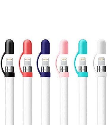 Beukei Fudda Silicone Cap Holder for Apple Pencil Protective Cover Tether Accessories Compatible with New iPad iPad Pro iPad Air iPad Mini Pencil