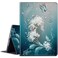 BPQOJB Galaxy Tab A7 Lite Case PU Leather Smart Cover with Adjustable Stand Shakeproof Protective Case for Samsung Galaxy Tab A7 Lite 87 inch 2021 Blue Art Butterflies